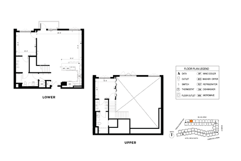 Floor plan for 2 beds, 2 baths, 1364 sqft